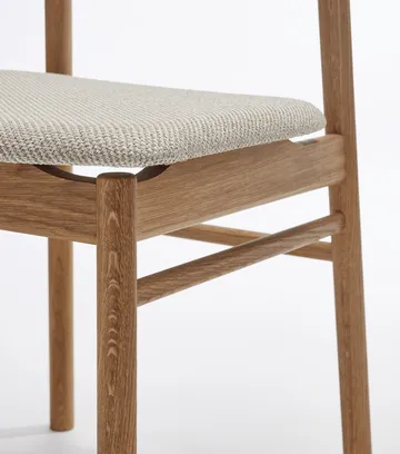 Prima Vista stol oljet eik - Tekstil Atto Driftwood V3576/01 grå - Stolab