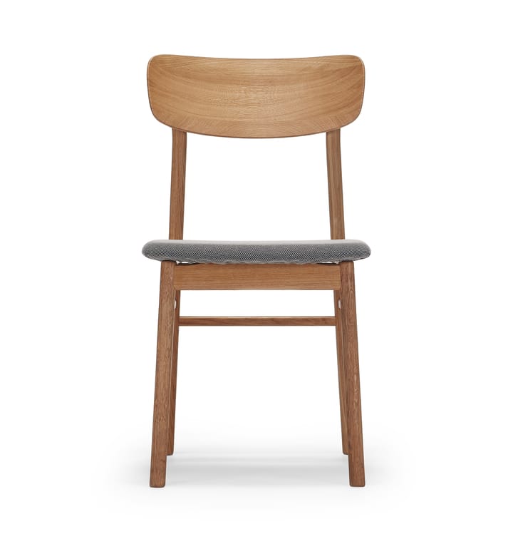 Prima Vista stol oljet eik, Tekstil blues 9202 brun-beige Stolab