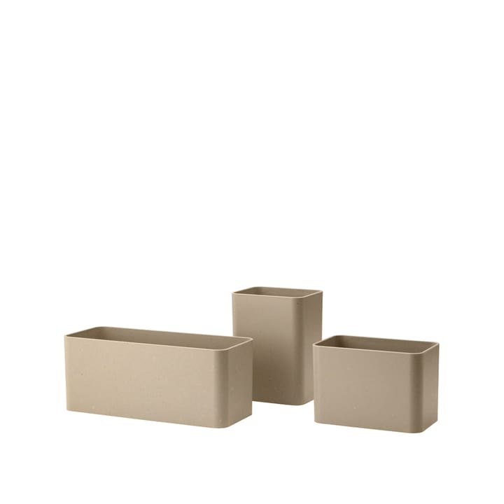 Grid organizer 3 deler - Beige - String
