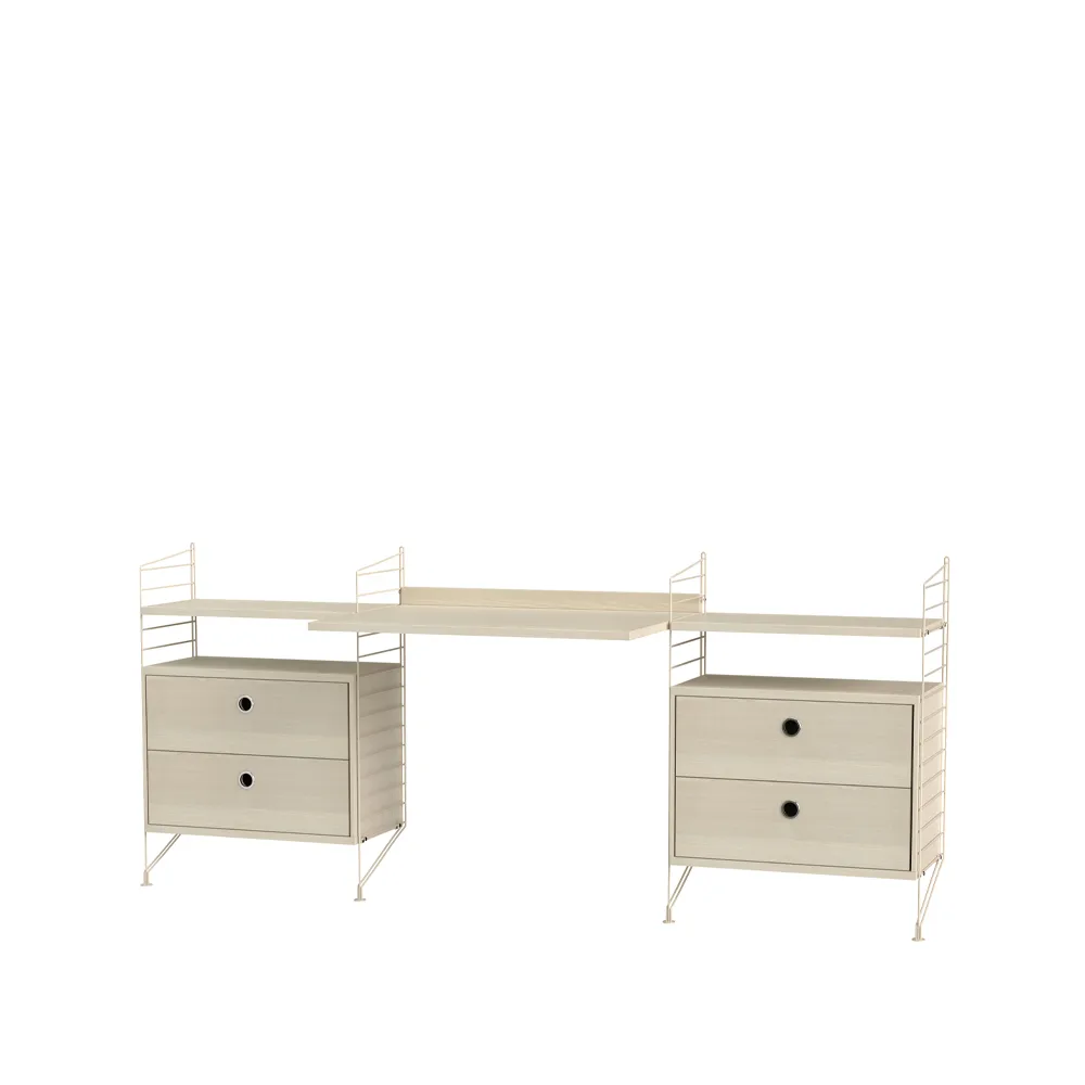 String barnerom ask & beige - Kombinasjon C String
