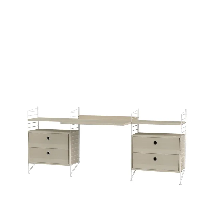 String barnerom ask & hvit - Kombinasjon C - String