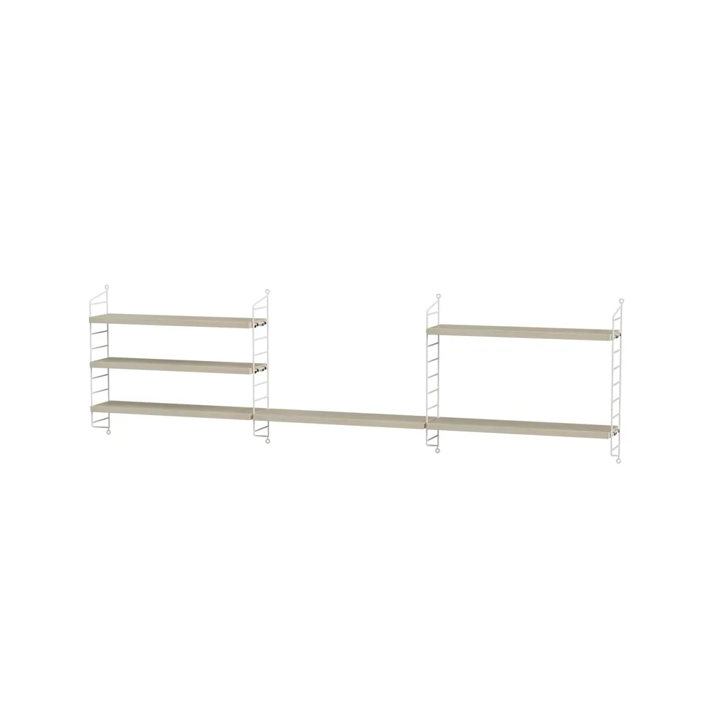 String barnerom ask & hvit - Kombinasjon H,  String