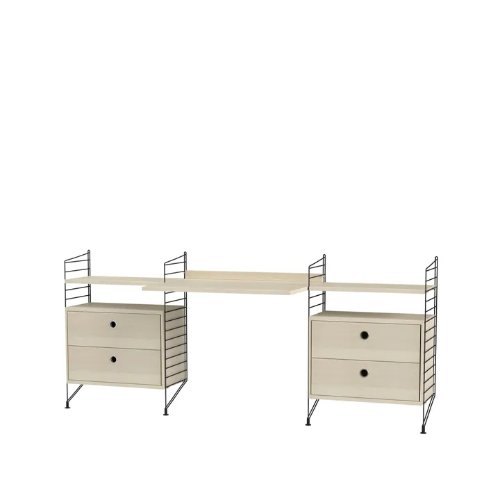 String barnerom ask & svart - Kombinasjon C - String