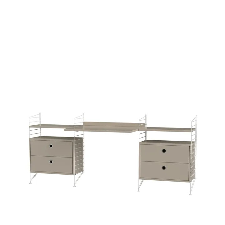 String barnerom beige & hvit - Kombinasjon C - String