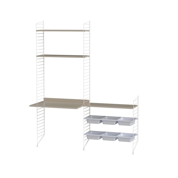 String barnerom beige & hvit - Kombinasjon E - undefined - String