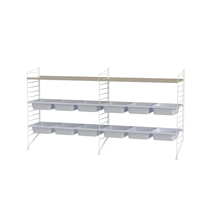 String barnerom beige & hvit - Kombinasjon F - String