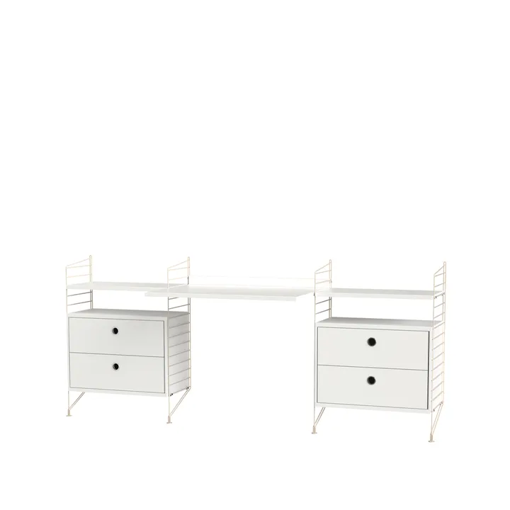 String barnerom hvit & beige - Kombinasjon C - String