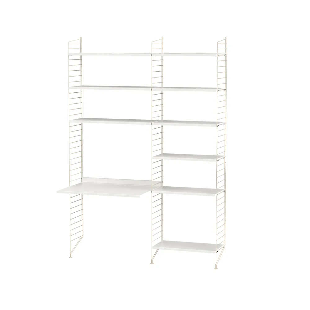 String barnerom hvit & beige - Kombinasjon D,  String