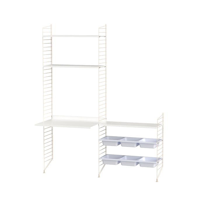 String barnerom hvit & beige - Kombinasjon E - undefined - String