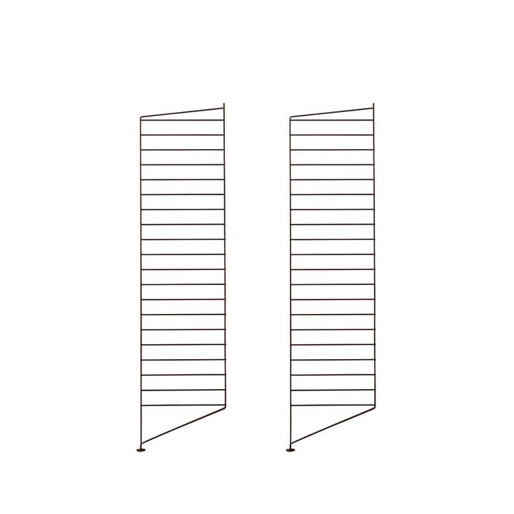 String gulvgavl - brun, 115x30 cm, 2-pakning - String