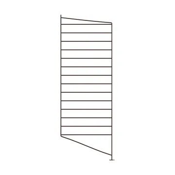 String gulvgavl - Mørkebrun, 85x30 cm, 1-pakning - String