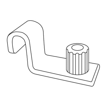 String hylleknekter 4-pk - Metall - String