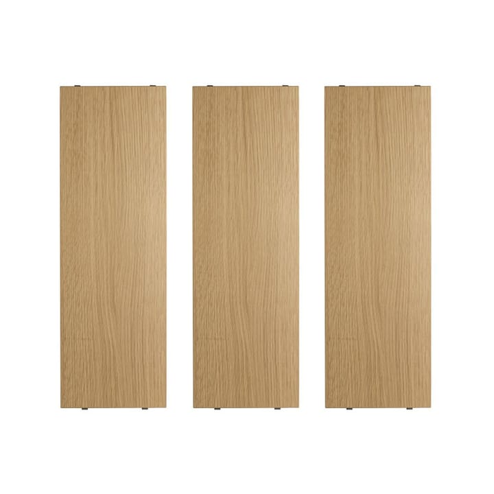 String hylleplate - eik, 58x20 cm, 3-pk - String