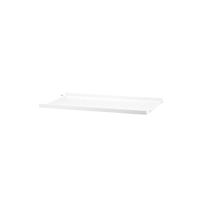 String hylleplate metall - hvit, 58x30 cm, lav kant - String