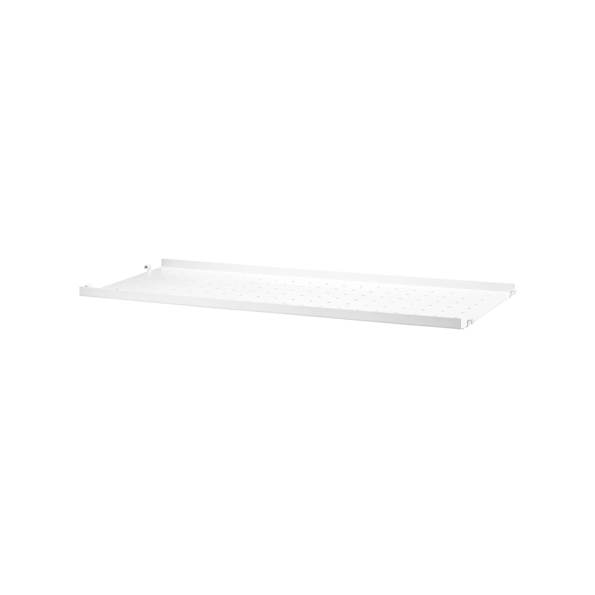 String hylleplate metall, hvit, 78x20 cm, lav kant String