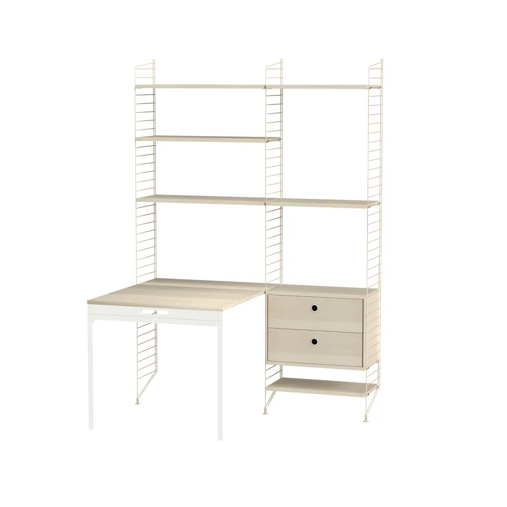 String kontor ask & beige - Kombinasjon E String