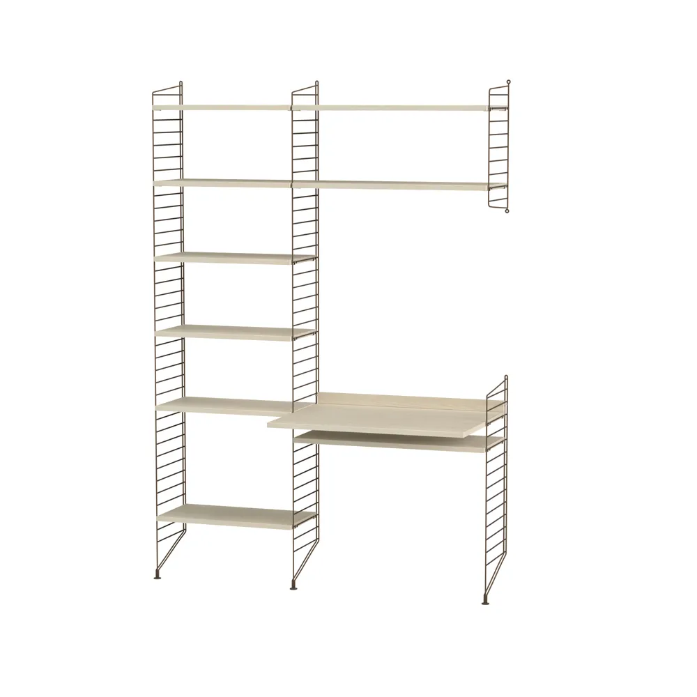 String kontor ask & brun - Kombinasjon G,  String