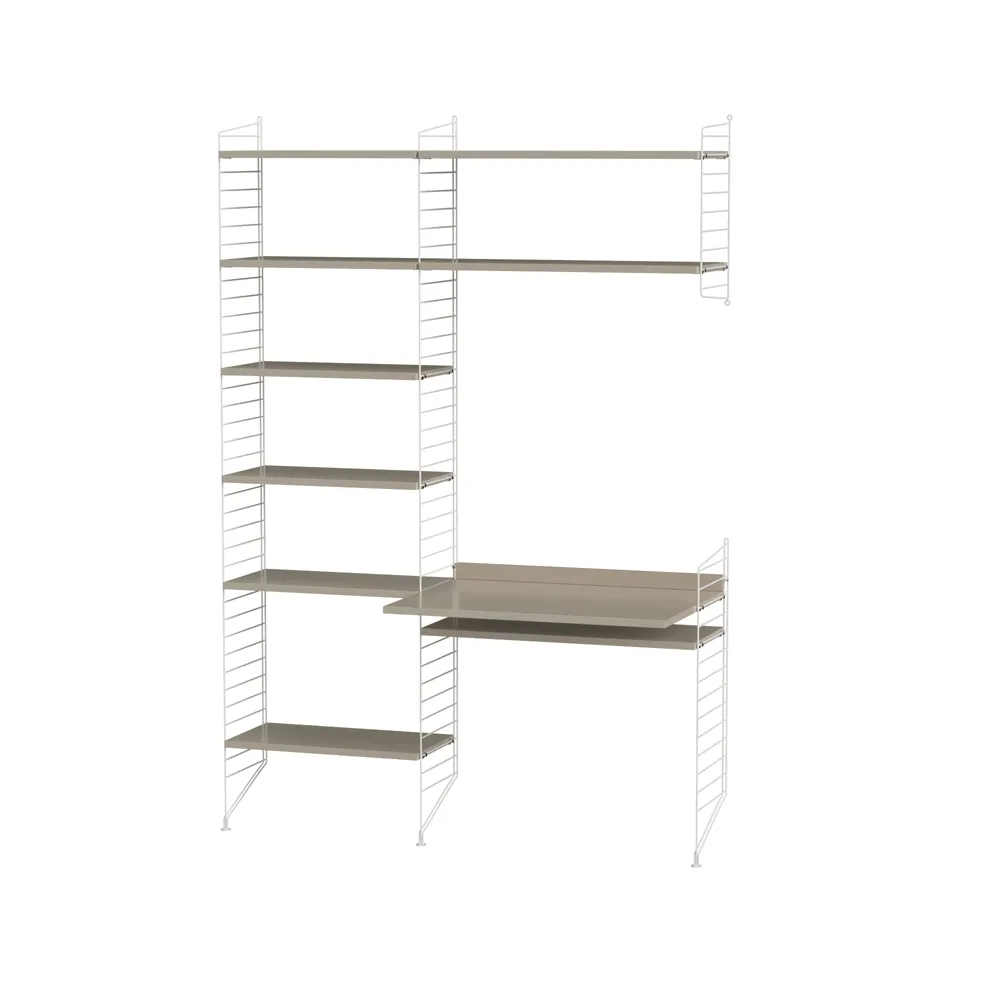 String kontor beige & hvit - Kombinasjon G,  String