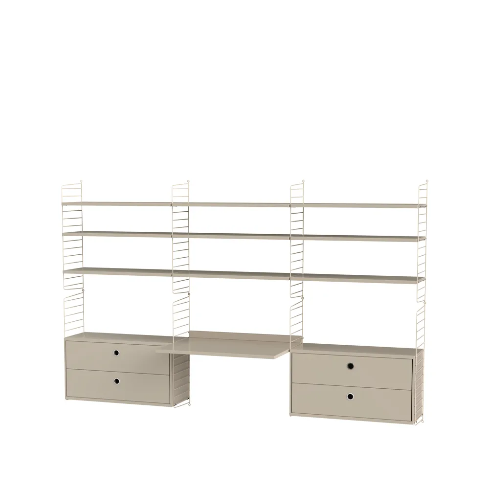 String kontor beige - Kombinasjon F,  String