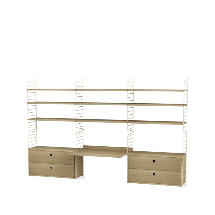 String kontor eik & beige - Kombinasjon F - String