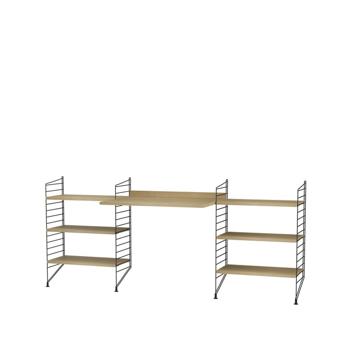 String kontor eik & sort - Kombinasjon D - undefined - String