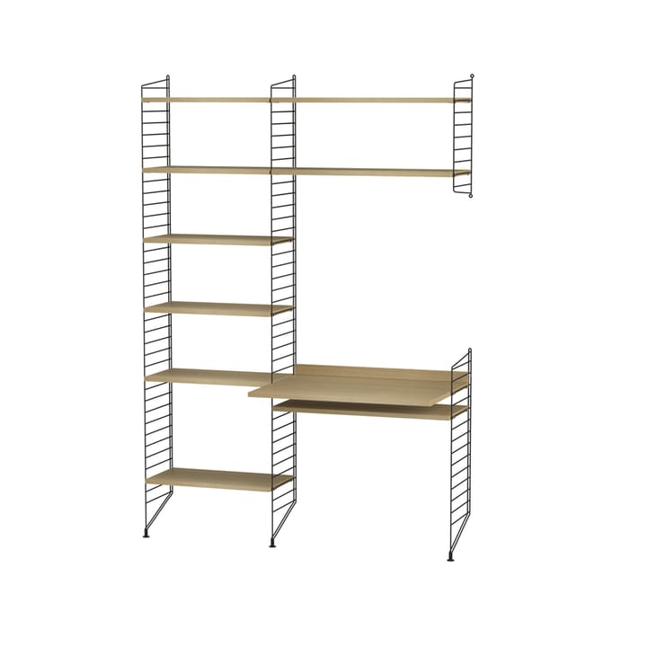 String kontor eik & sort - Kombinasjon G - undefined - String