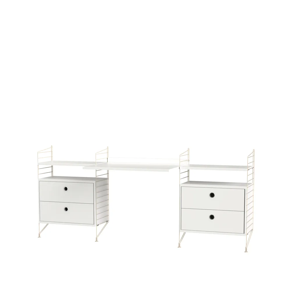 String kontor hvit & beige - Kombinasjon C,  String