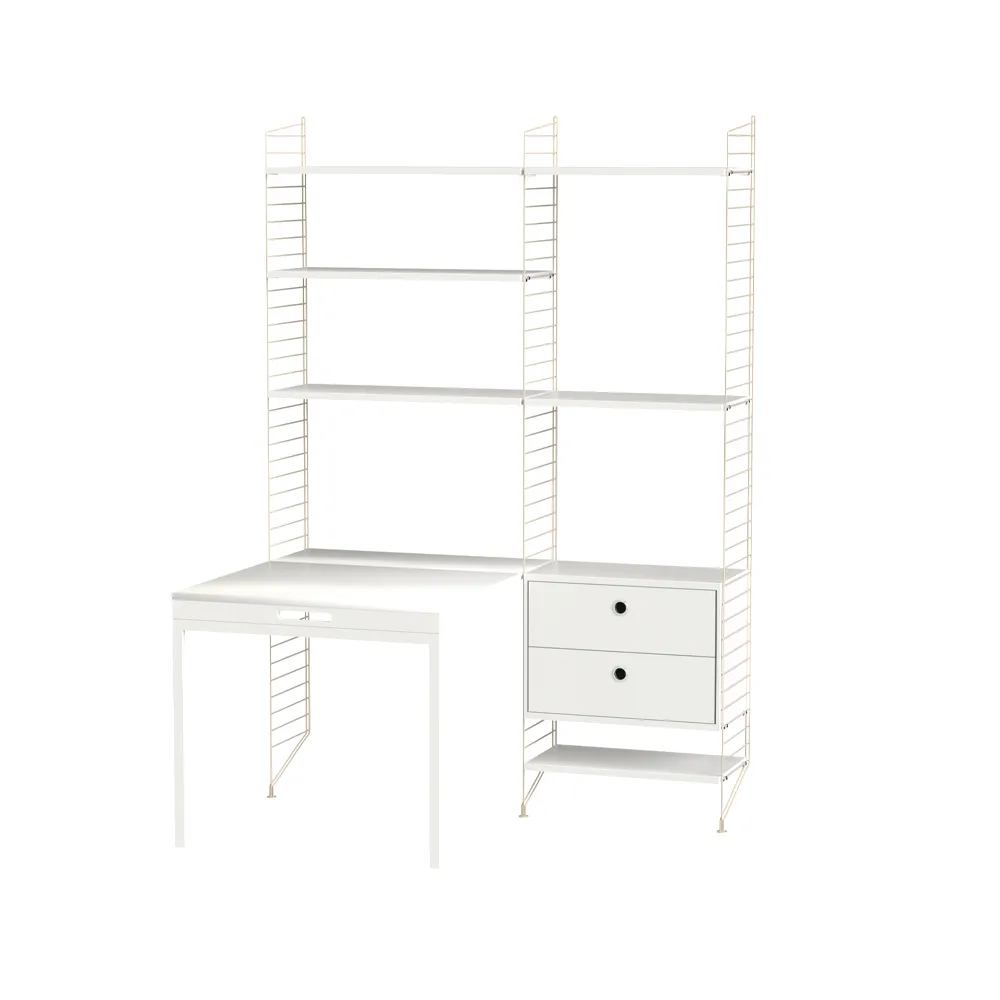 String kontor hvit & beige - Kombinasjon E,  String