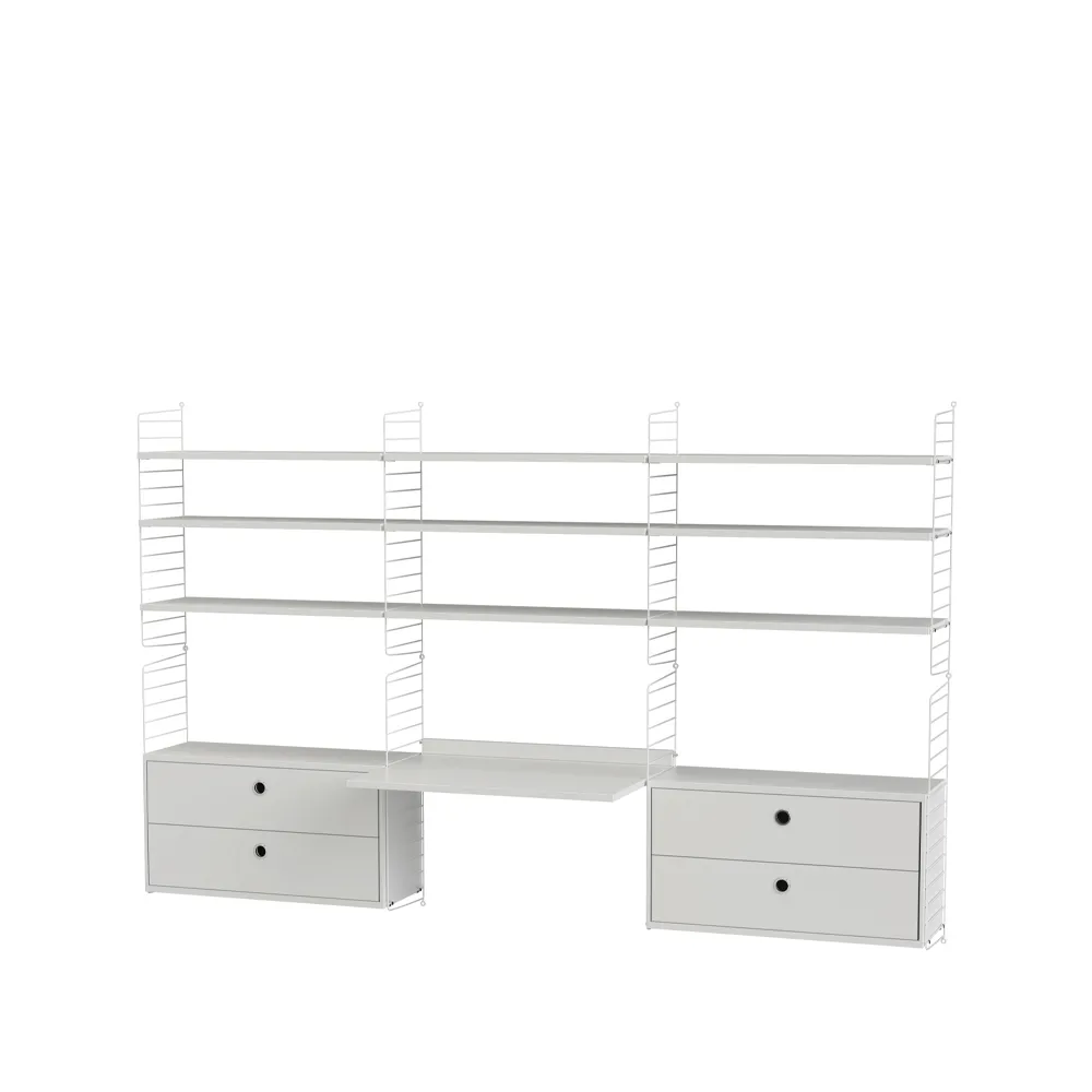 String kontor hvit - Kombinasjon F,  String