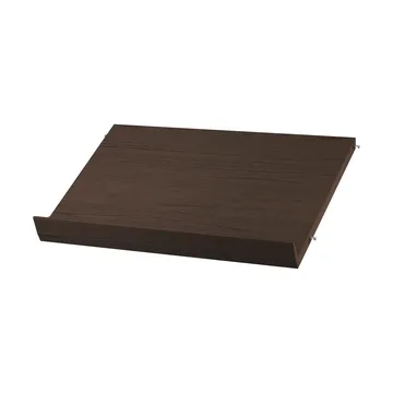 String magasinhylle tre - Mørk eik, 58x30 cm - String