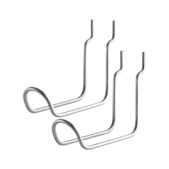 String Outdoor Frittstående krok - rustfritt stål, dobbel, 2-pk - String