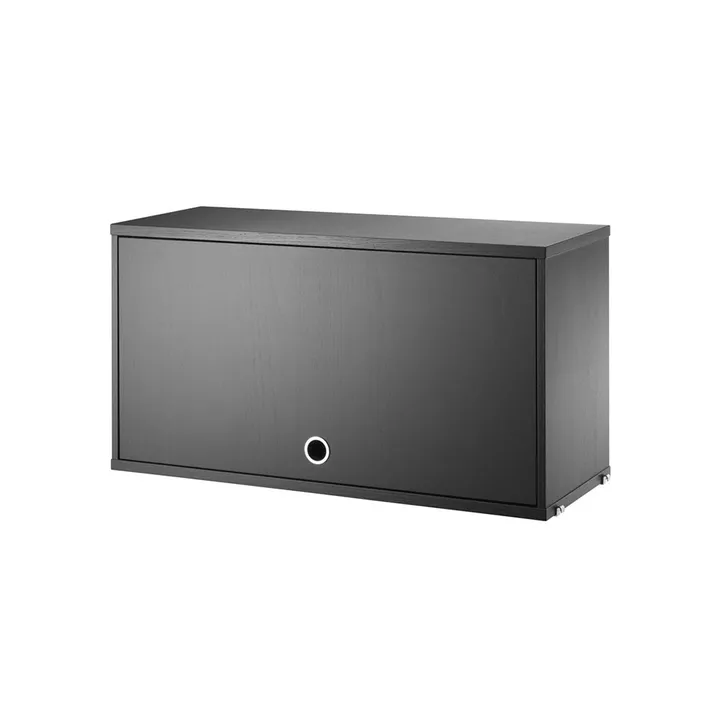 String overskap - Ask svartbeiset, 78x30 cm - String