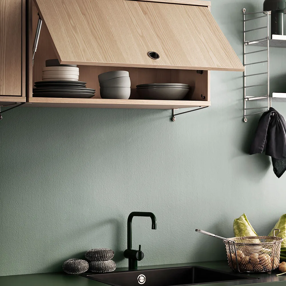 String overskap, Grå, 78x30 cm String