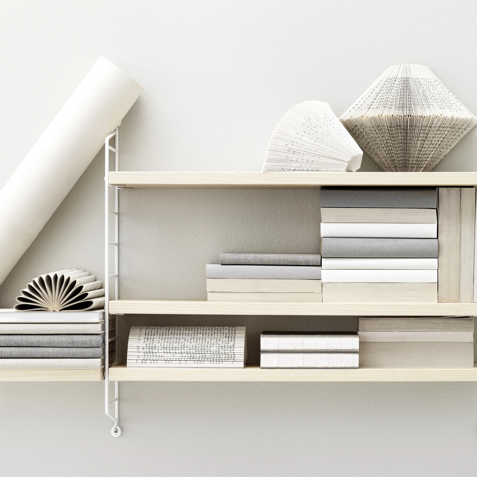 String Pocket Hylle ask-hvit, ask-hvit String