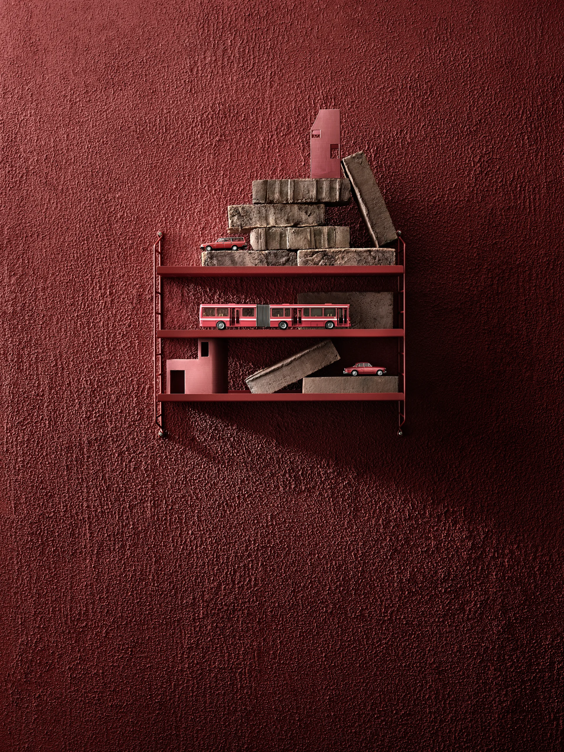 String Pocket metall, Oxtorgsrød String