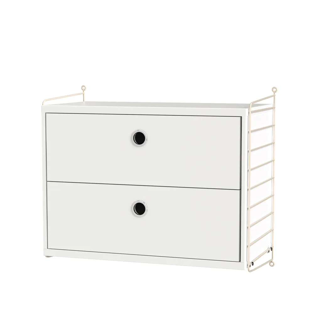 String soverom hvit & beige - Kombinasjon A,  String