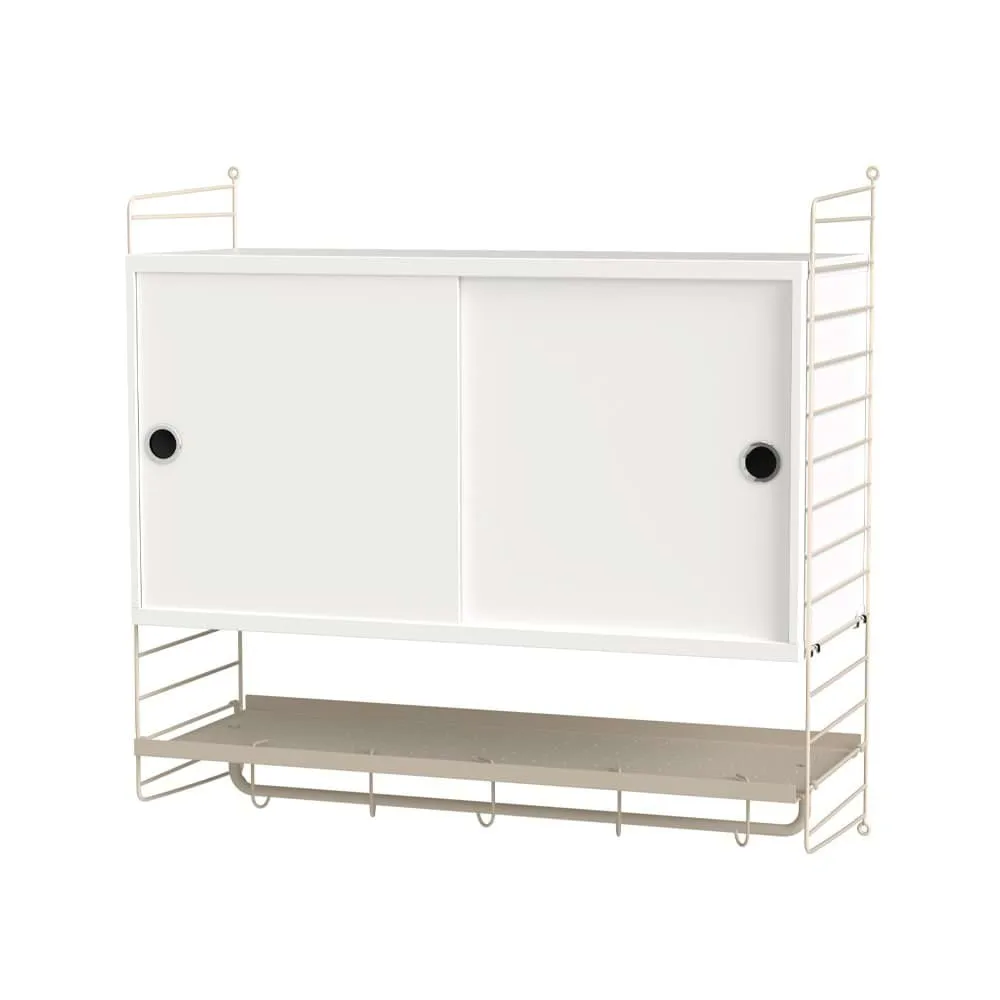 String soverom hvit & beige - Kombinasjon F String