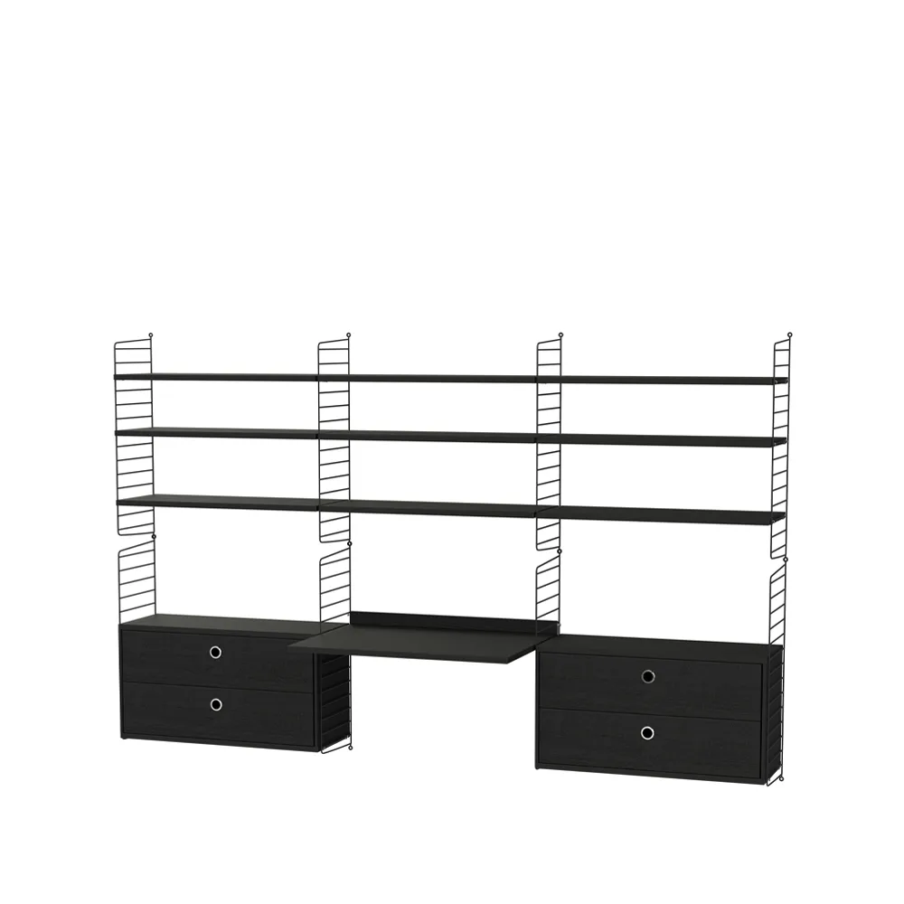 String soverom svart - Kombinasjon F,  String
