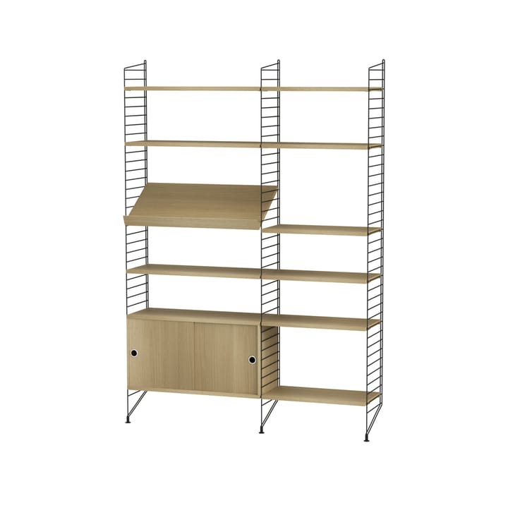 String stue eik & sort - Kombinasjon H - undefined - String