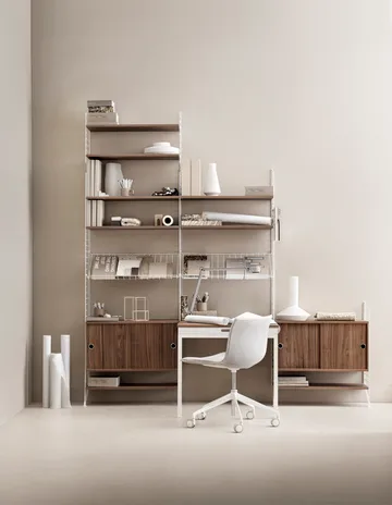 String veggavl - Hvit, 50x30 cm, 1-pakning - String