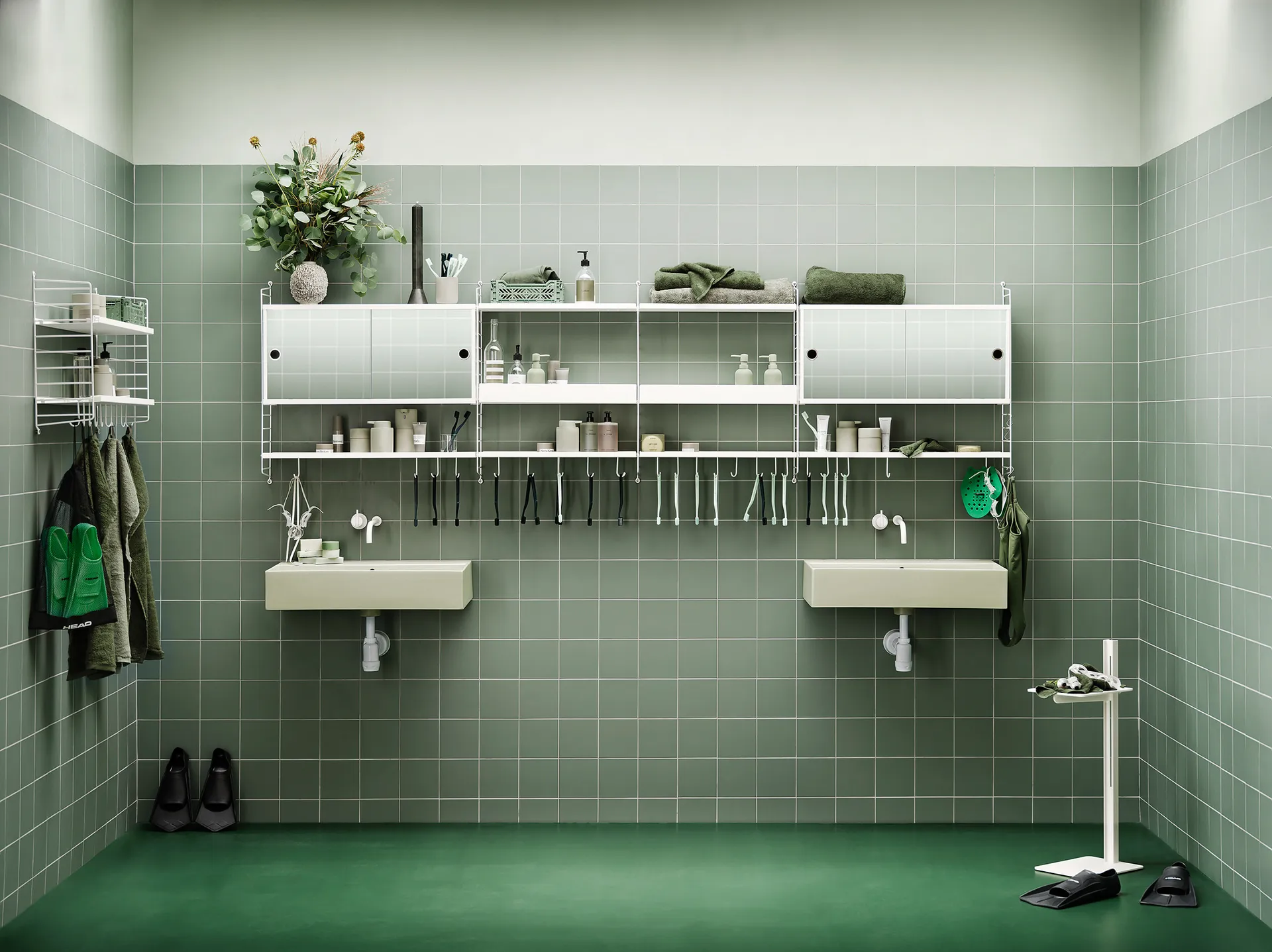 String veggavl, hvit, 75x20 cm, 1-pk String