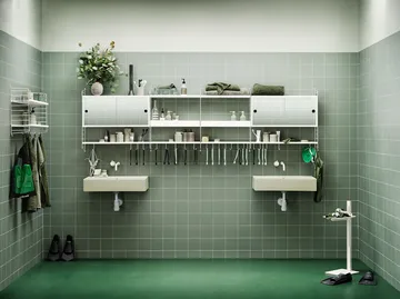 String veggavl - Hvit, 75x20 cm, 2-pakning - String