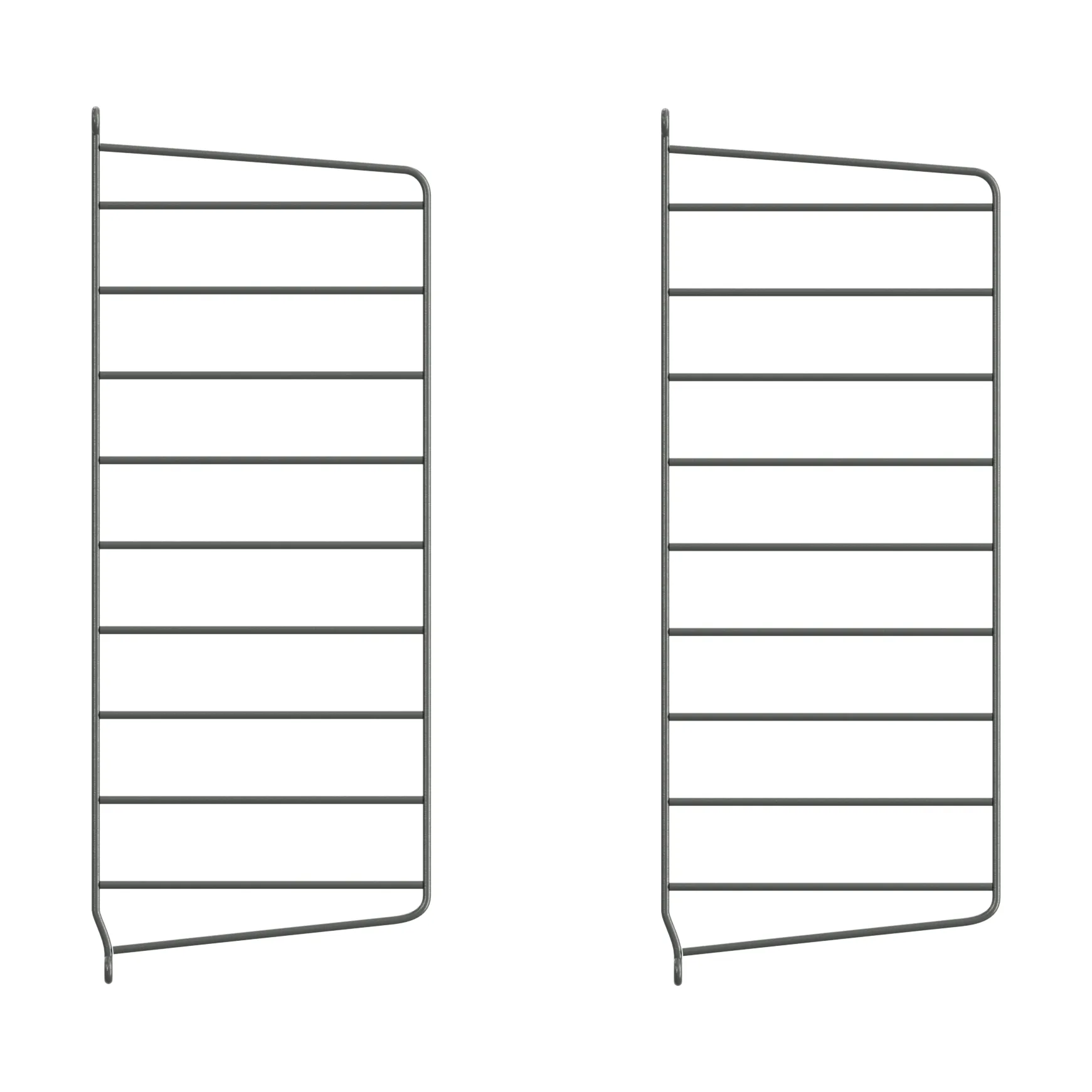 String veggavl, Mørkegrå, 50x20 cm, 2-pakn. String