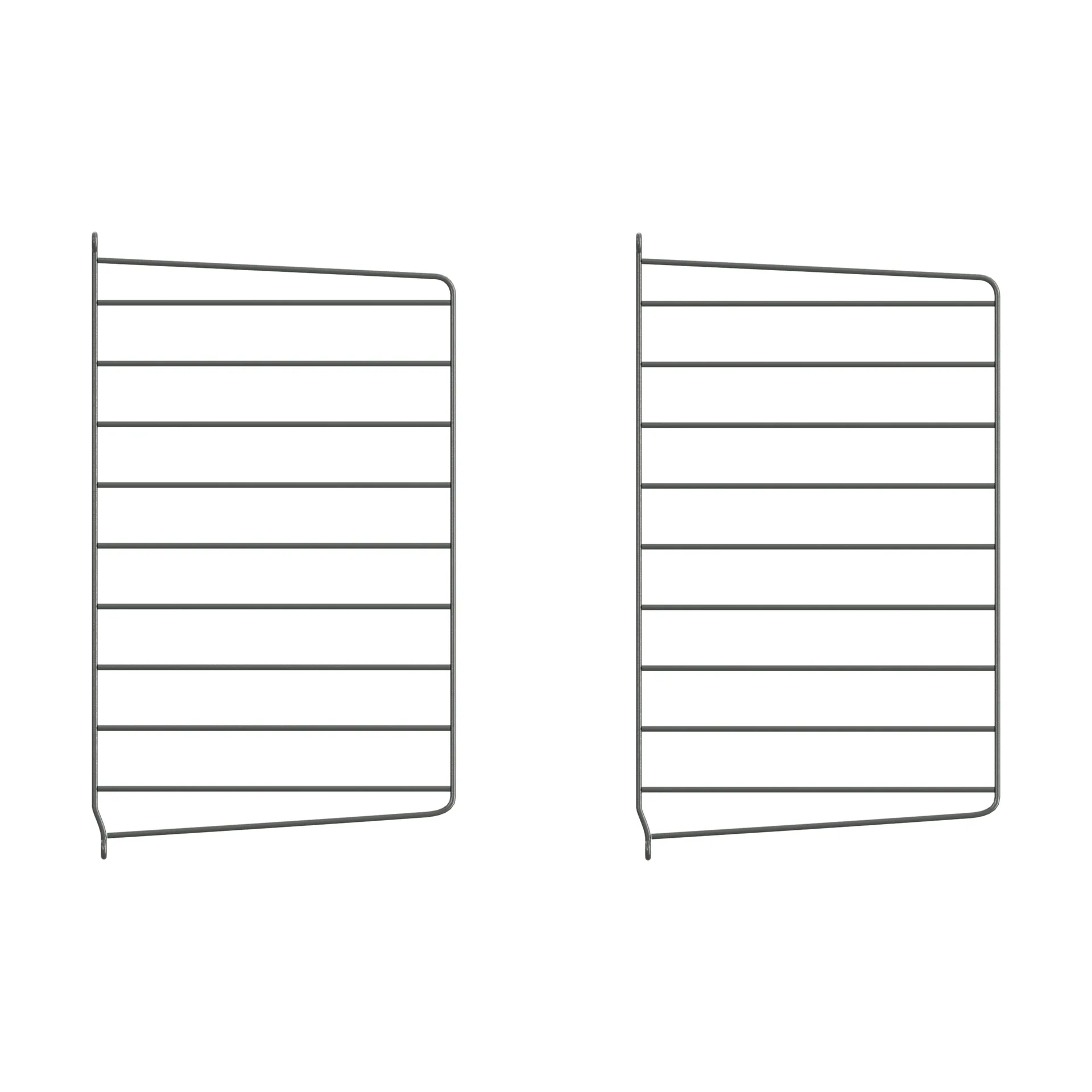 String veggavl, Mørkegrå, 50x30 cm, 2-pakn. String