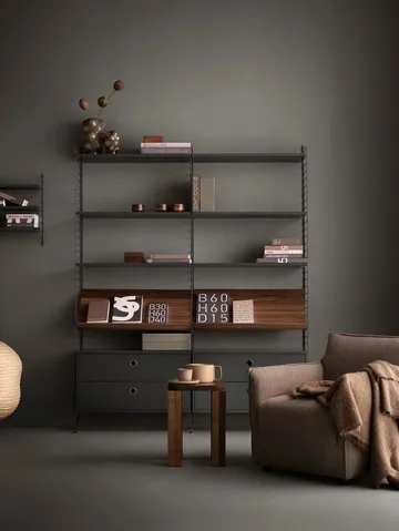 String veggavl - Mørkegrå, 75x20 cm, 1-pakning - String