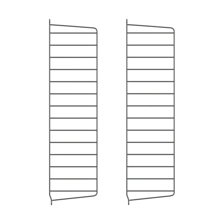 String veggavl - Mørkegrå, 75x20 cm, 2-pakning - String