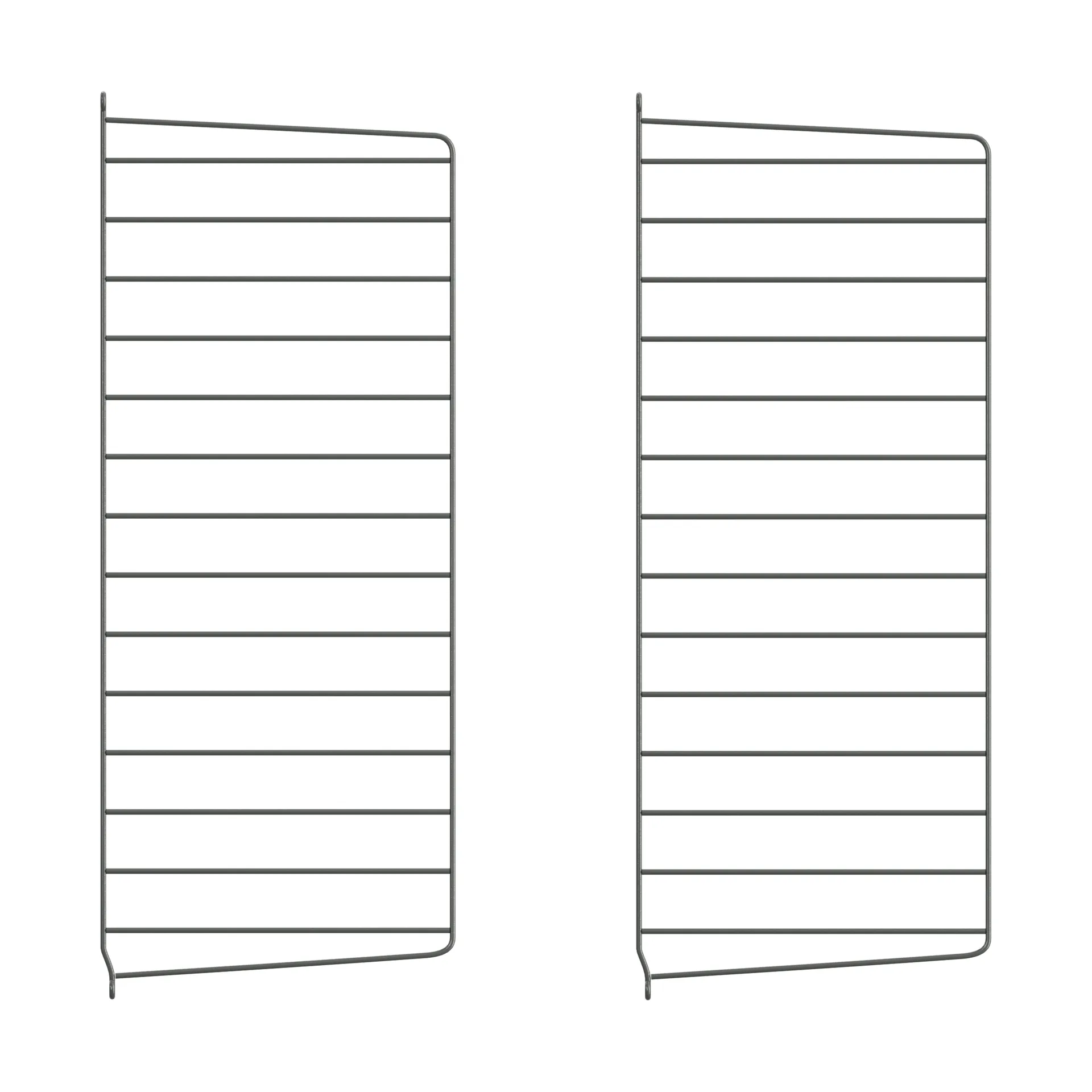 String veggavl, Mørkegrå, 75x30 cm, 2-pakn. String