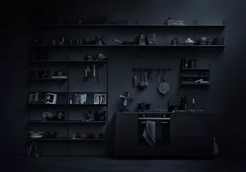 String veggavl - Svart, 75x30 cm, 1-pakning - String