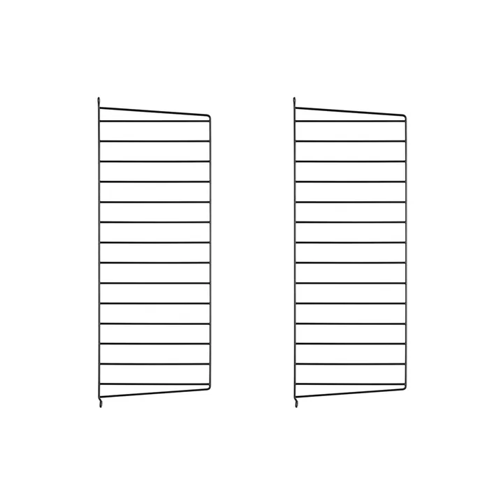 String veggavl - Svart, 75x30 cm, 2-pakning - String