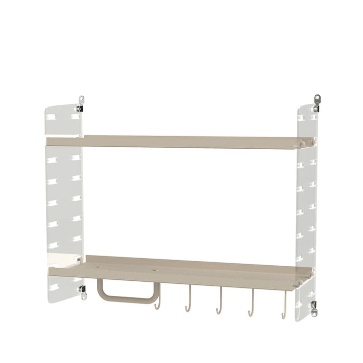 Stringhylle bad beige & plex - Kombinasjon F - undefined - String
